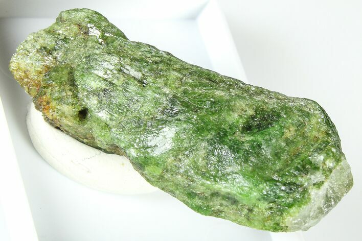 Lustrous Green Chrome Diopside - Minas Gerais, Brazil #380003